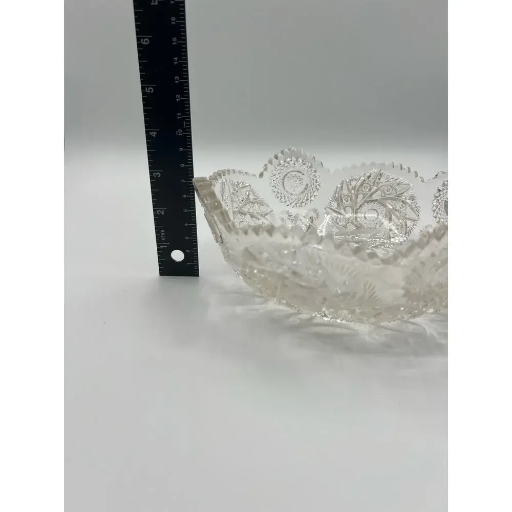 American Brilliant Cut Glass Bowl Very‎ Unique